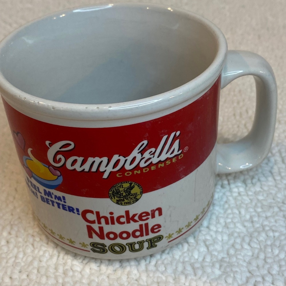 Campbell's Chicken Noodle Soup Mug Andy Warhol Pop Art Collectible‎